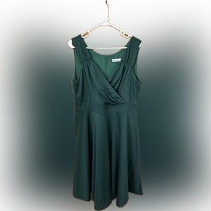 Emerald green dress